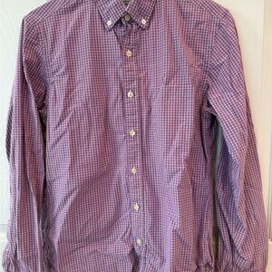 J. Crew Factory Men's Purple Checkered Button Down Shirt